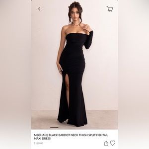 Club L London Black Maxi gown